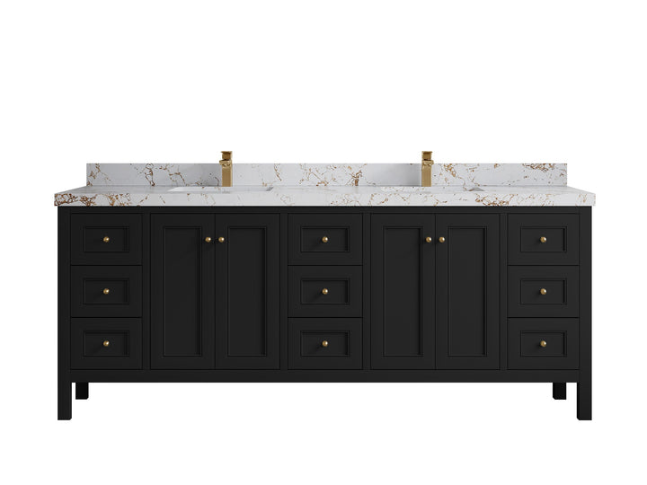 Nashville 84 in W x 22 in D Double Sink Bathroom Vanity - photo 47