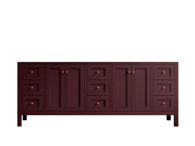 Nashville 84 in W x 22 in D Double Sink Bathroom Vanity - Willow Bath and Vanity