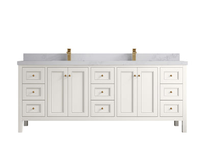 Nashville 84 in W x 22 in D Double Sink Bathroom Vanity - Willow Bath and Vanity