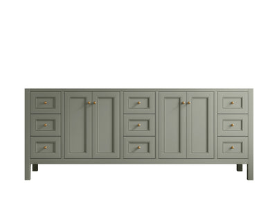 Nashville 84 in W x 22 in D Double Sink Bathroom Vanity - Willow Bath and Vanity
