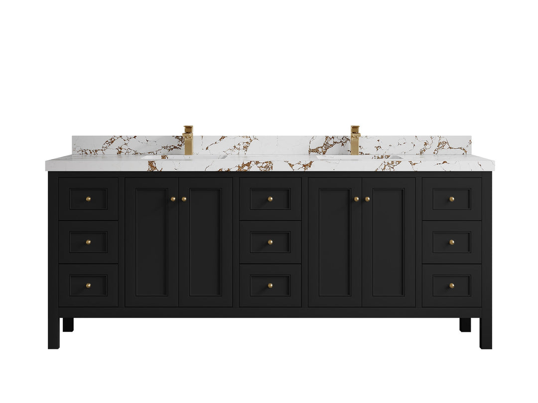 Nashville 84 in W x 22 in D Double Sink Bathroom Vanity - Willow Bath and Vanity