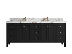 Nashville 84 in W x 22 in D Double Sink Bathroom Vanity - photo 45