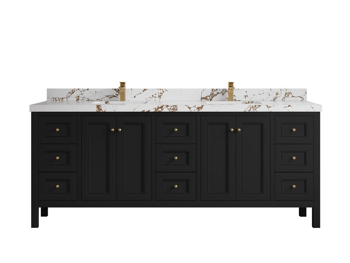 Nashville 84 in W x 22 in D Double Sink Bathroom Vanity - photo 45