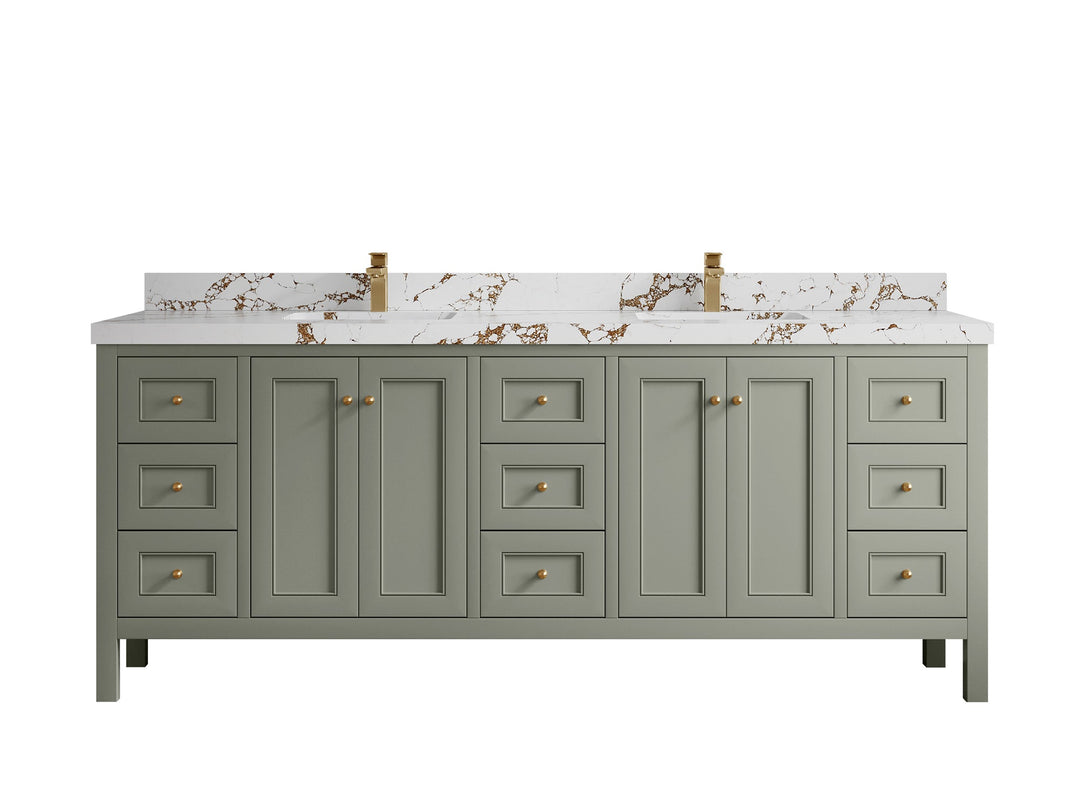 Nashville 84 in W x 22 in D Double Sink Bathroom Vanity - Willow Bath and Vanity