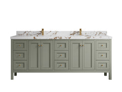 Nashville 84 in W x 22 in D Double Sink Bathroom Vanity - photo 45