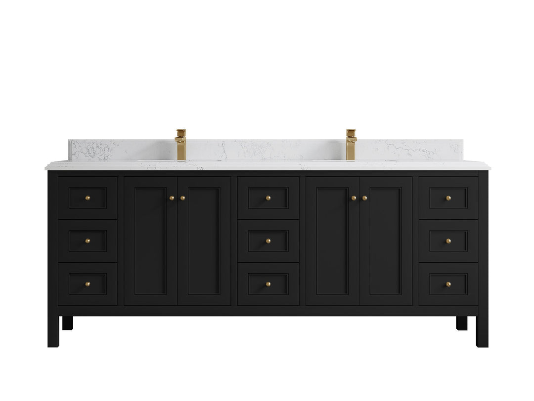 Nashville 84 in W x 22 in D Double Sink Bathroom Vanity - Willow Bath and Vanity