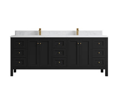 Nashville 84 in W x 22 in D Double Sink Bathroom Vanity - photo 15