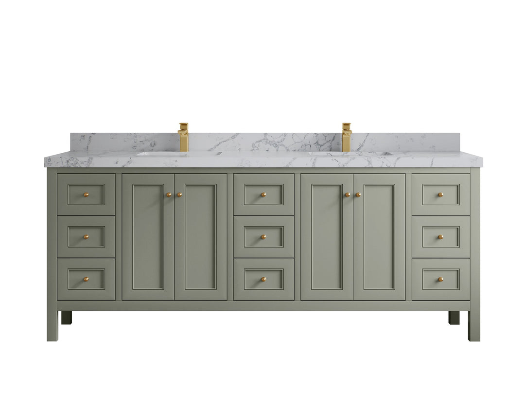 Nashville 84 in W x 22 in D Double Sink Bathroom Vanity - Willow Bath and Vanity