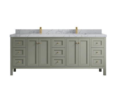 Nashville 84 in W x 22 in D Double Sink Bathroom Vanity - Willow Bath and Vanity