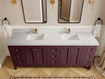Nashville 84 in W x 22 in D Double Sink Bathroom Vanity - Willow Bath and Vanity