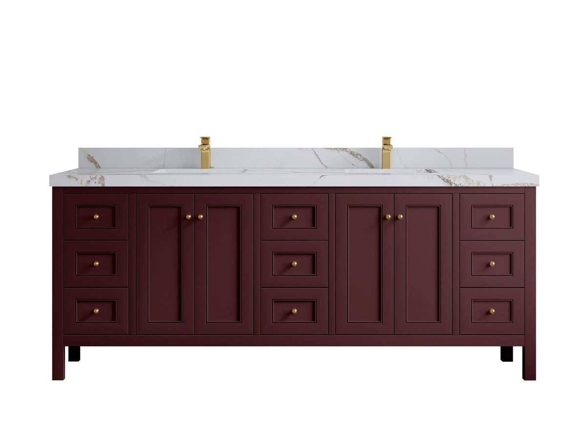 Nashville 84 in W x 22 in D Double Sink Bathroom Vanity - Willow Bath and Vanity