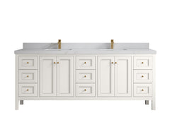 Nashville 84 in W x 22 in D Double Sink Bathroom Vanity - photo 26
