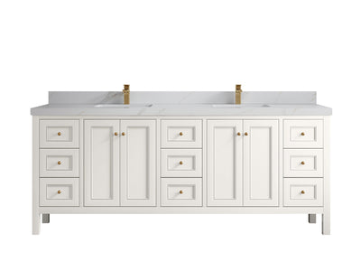Nashville 84 in W x 22 in D Double Sink Bathroom Vanity - Willow Bath and Vanity