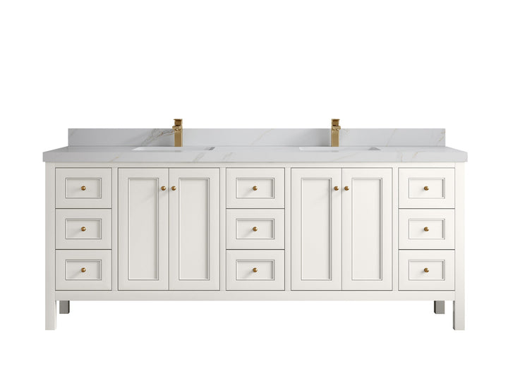 Nashville 84 in W x 22 in D Double Sink Bathroom Vanity - photo 26