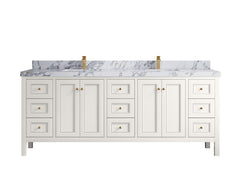 Nashville 84 in W x 22 in D Double Sink Bathroom Vanity - photo 24