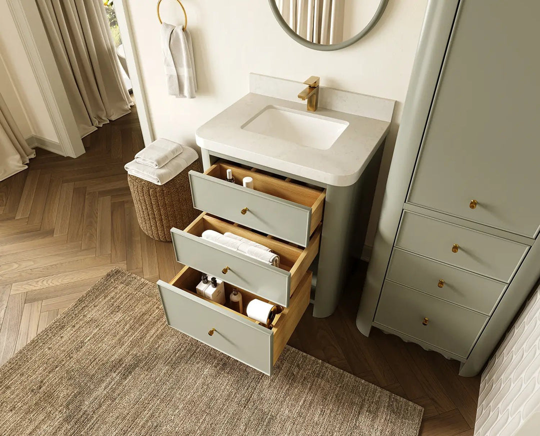 Orlando 30 in. W x 22 in. D Single Sink Bathroom Vanity | 
              
                Evergreen
                
                  
             - ORL_EGN_CA_LZ_30 - photo №3