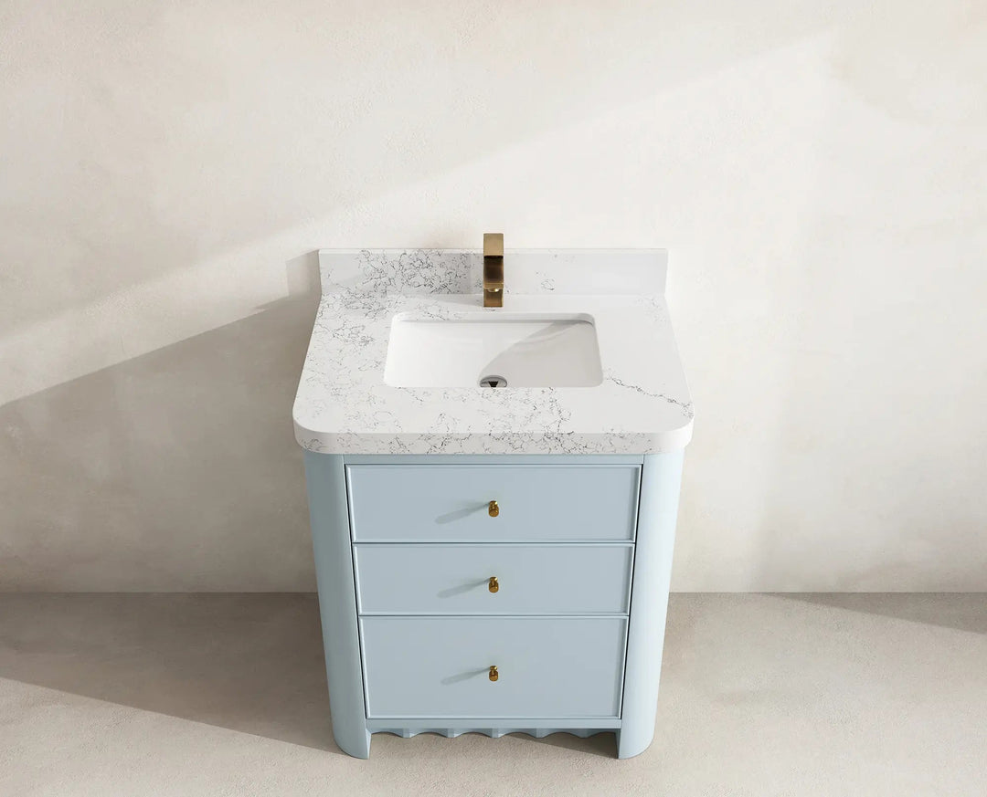 Orlando 30 in. W x 22 in. D Single Sink Bathroom Vanity | 
              
                Blue Heather
                
                  
             - ORL_BLU_CA_LZ_30 - photo №16