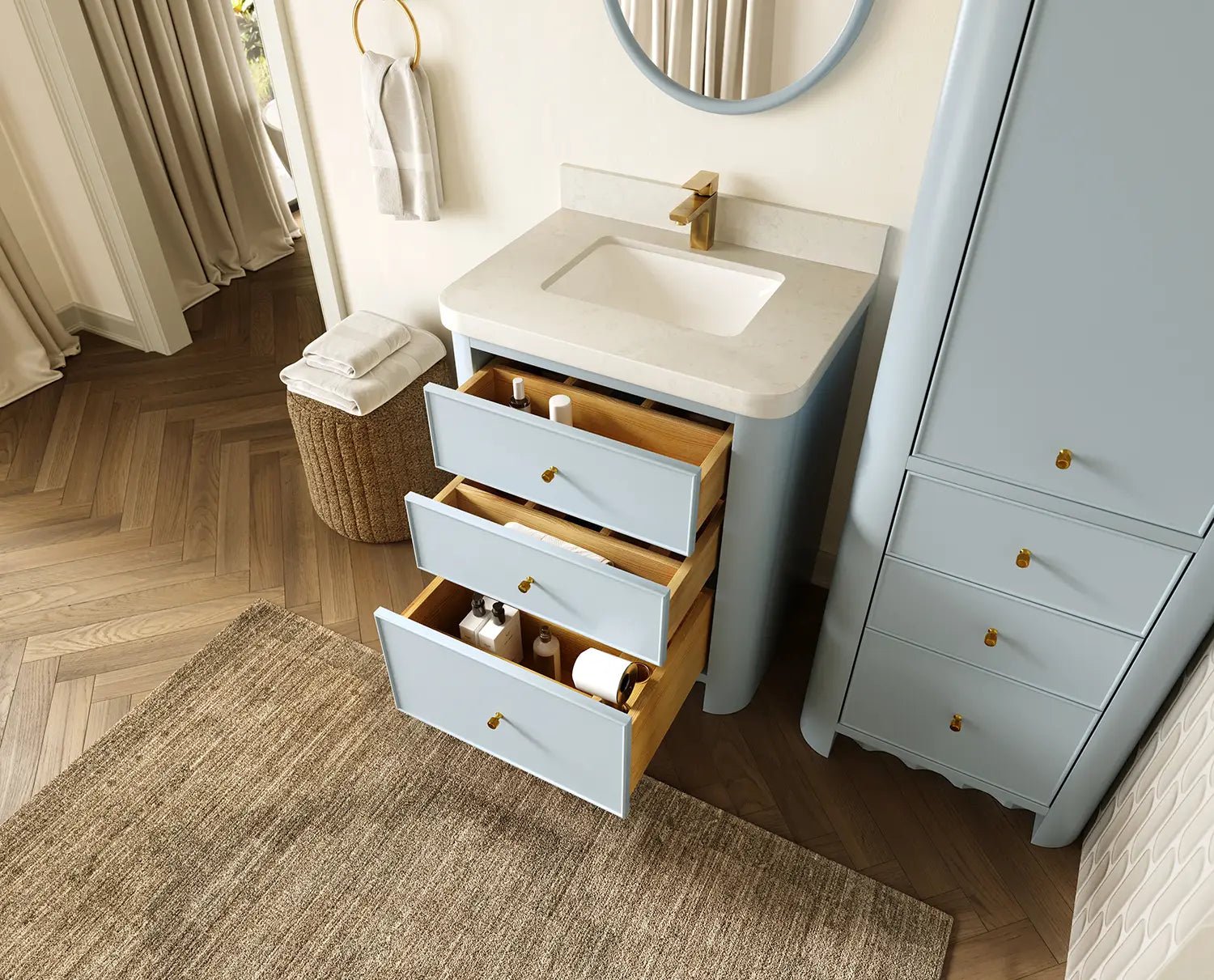 Orlando 30 in. W x 22 in. D Single Sink Bathroom Vanity - Willow Bath and Vanity