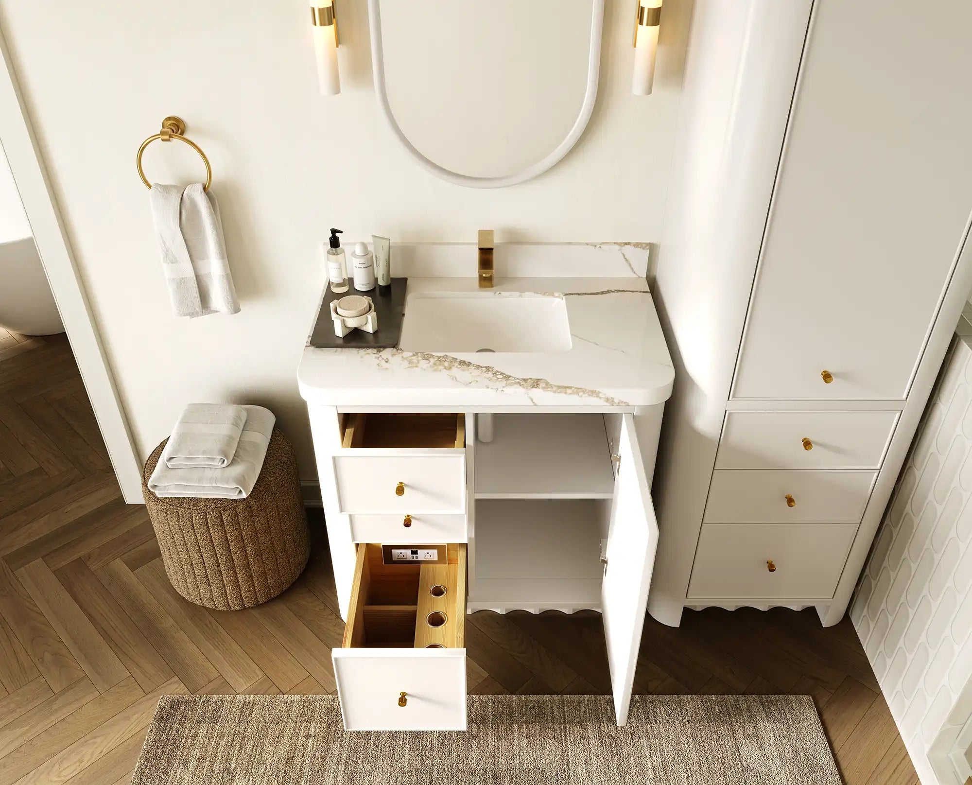 Orlando 36 in. W x 22 in. D Center Sink Bathroom Vanity - Willow Bath and Vanity
