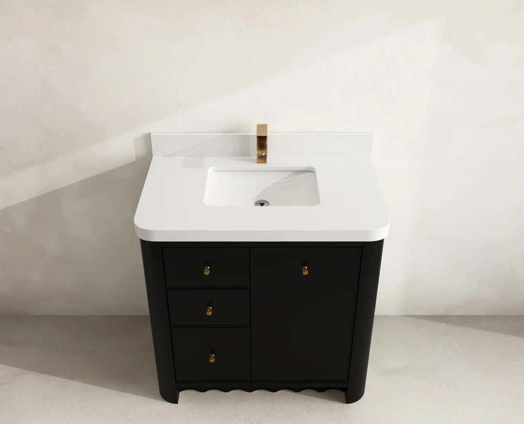 Orlando 36 in. W x 22 in. D Center Sink Bathroom Vanity | 
              
                Black
                
                  
             - ORL_BLK_CA_LZ_36CR - photo №16