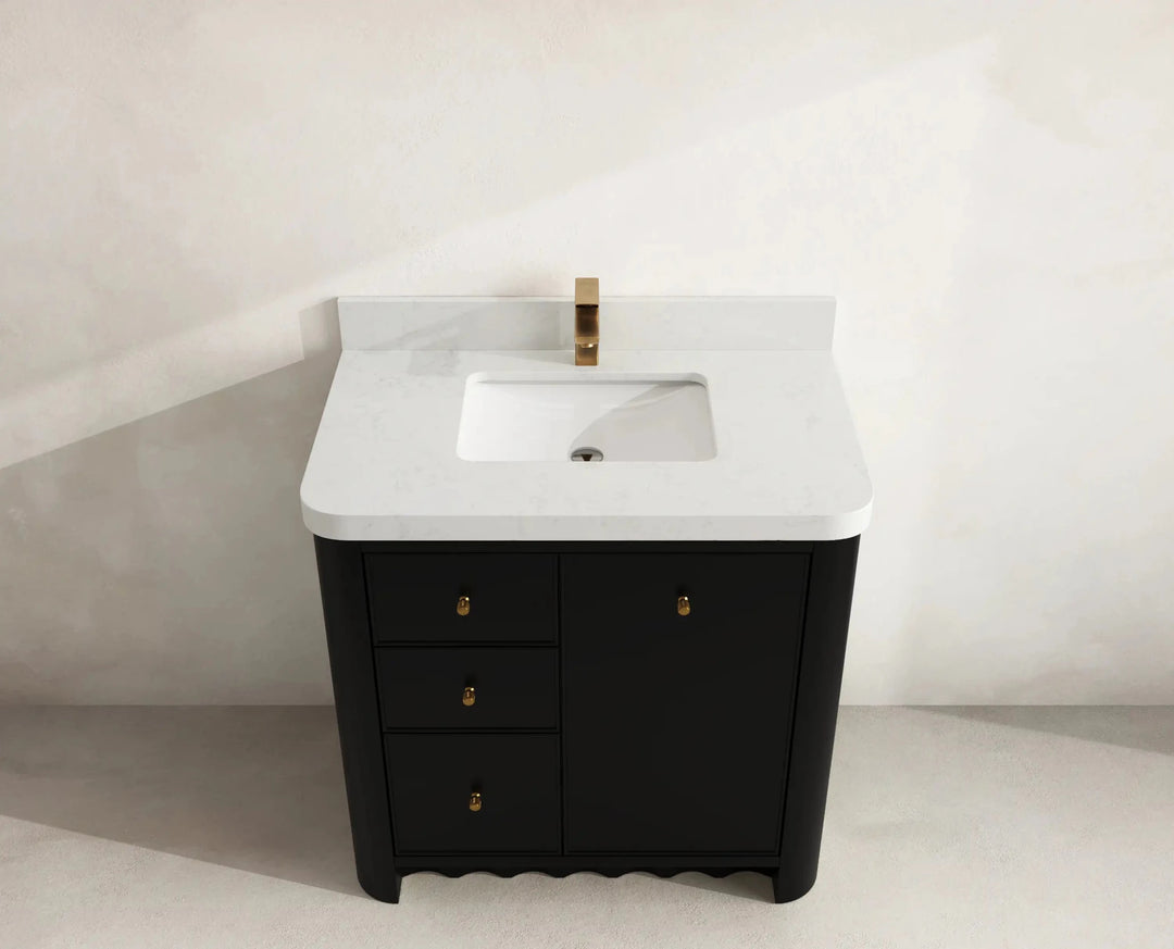 Orlando 36 in. W x 22 in. D Center Sink Bathroom Vanity | 
              
                Black
                
                  
             - ORL_BLK_CA_LZ_36CR - photo №8