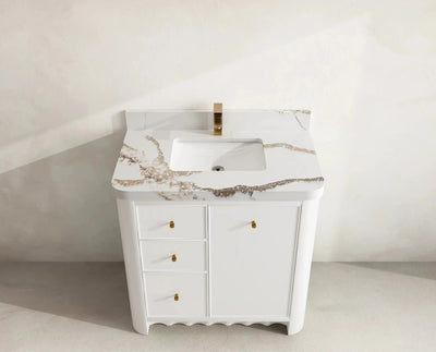 Orlando 36 in. W x 22 in. D Center Sink Bathroom Vanity - Willow Bath and Vanity