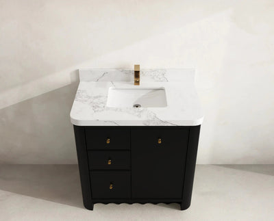 Orlando 36 in. W x 22 in. D Center Sink Bathroom Vanity - Willow Bath and Vanity