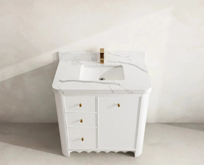 Orlando 36 in. W x 22 in. D Center Sink Bathroom Vanity - Willow Bath and Vanity