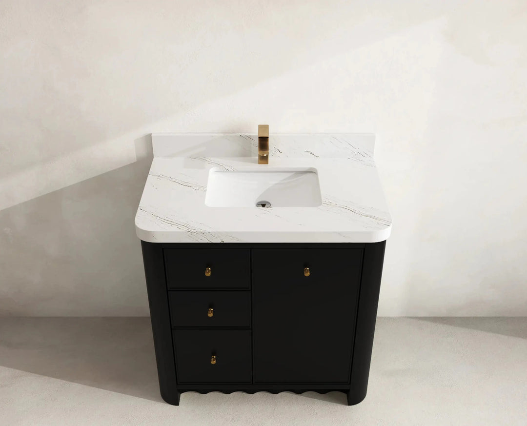 Orlando 36 in. W x 22 in. D Center Sink Bathroom Vanity | 
              
                Black
                
                  
             - ORL_BLK_CA_LZ_36CR - photo №14