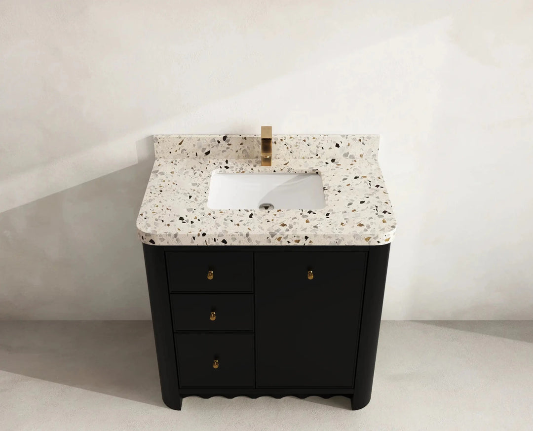 Orlando 36 in. W x 22 in. D Center Sink Bathroom Vanity | 
              
                Black
                
                  
             - ORL_BLK_CA_LZ_36CR - photo №15
