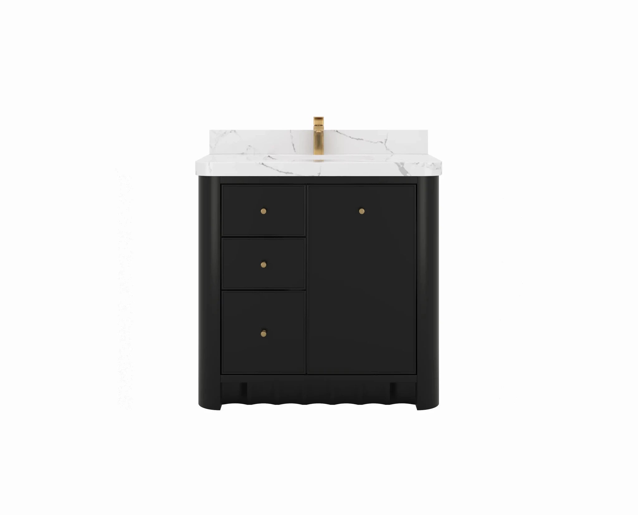 Orlando 36 in. W x 22 in. D Center Sink Bathroom Vanity - Willow Bath and Vanity