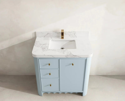 Orlando 36 in. W x 22 in. D Center Sink Bathroom Vanity - Willow Bath and Vanity