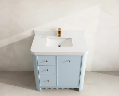 Orlando 36 in. W x 22 in. D Center Sink Bathroom Vanity - Willow Bath and Vanity