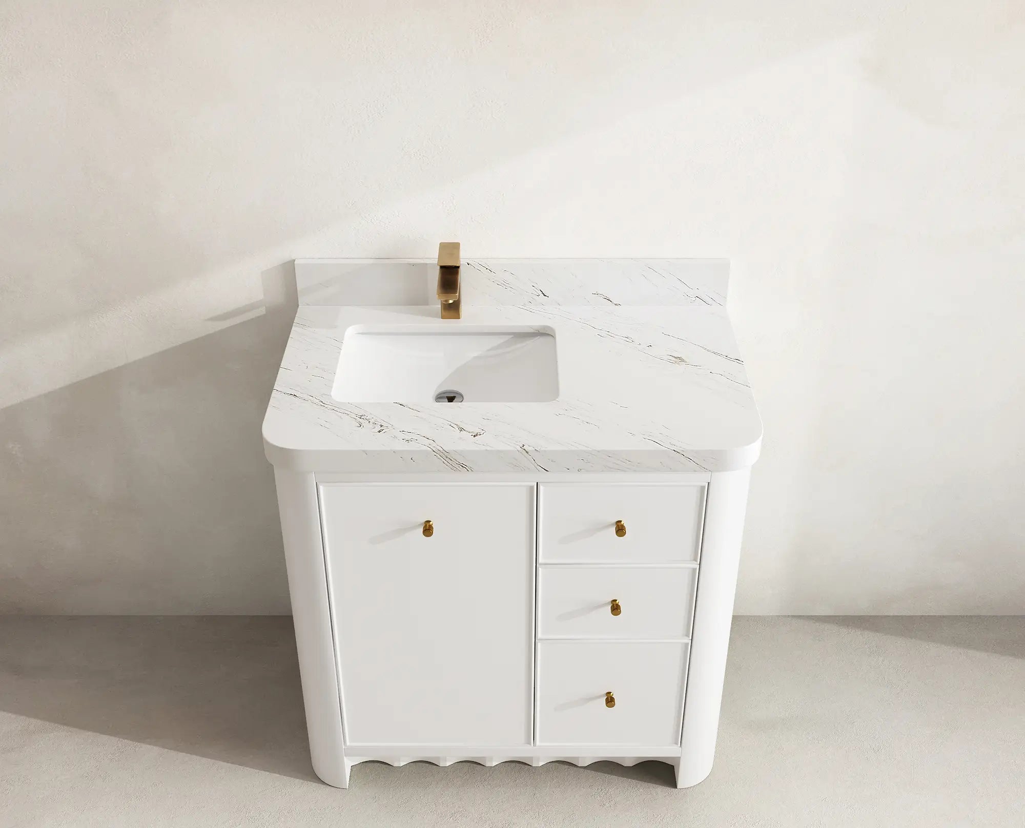 Orlando 36 in. W x 22 in. D Left Offset Sink Bathroom Vanity - Willow Bath and Vanity