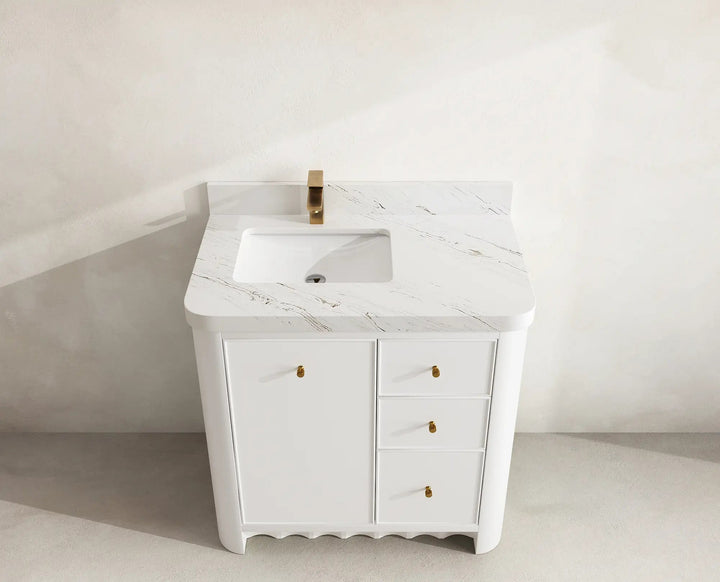 Orlando 36 in. W x 22 in. D Left Offset Sink Bathroom Vanity - photo 21