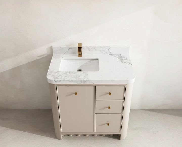 Orlando 36 in. W x 22 in. D Left Offset Sink Bathroom Vanity - photo 15