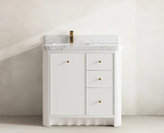 Orlando 36 in. W x 22 in. D Left Offset Sink Bathroom Vanity - photo 18
