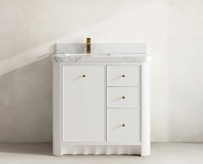 Orlando 36 in. W x 22 in. D Left Offset Sink Bathroom Vanity - Willow Bath and Vanity