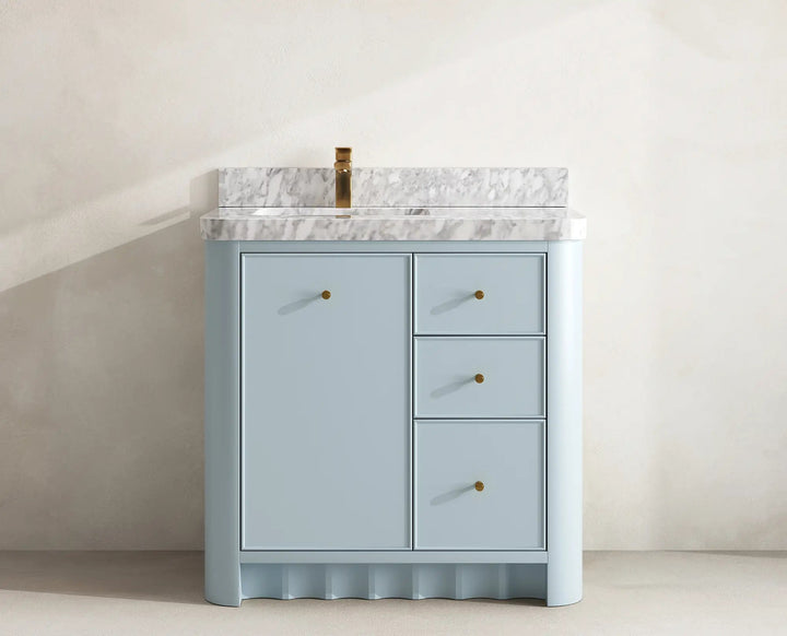 Orlando 36 in. W x 22 in. D Left Offset Sink Bathroom Vanity - photo 22