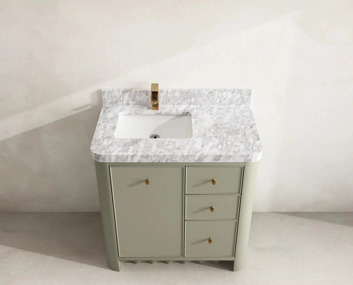 Orlando 36 in. W x 22 in. D Left Offset Sink Bathroom Vanity - photo 12