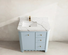Orlando 36 in. W x 22 in. D Left Offset Sink Bathroom Vanity - photo 11