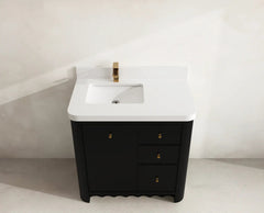Orlando 36 in. W x 22 in. D Left Offset Sink Bathroom Vanity - photo 23