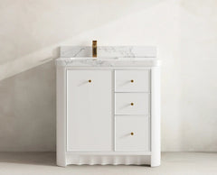 Orlando 36 in. W x 22 in. D Left Offset Sink Bathroom Vanity - photo 16