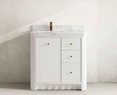 Orlando 36 in. W x 22 in. D Left Offset Sink Bathroom Vanity - Willow Bath and Vanity