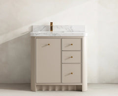 Orlando 36 in. W x 22 in. D Left Offset Sink Bathroom Vanity - photo 16