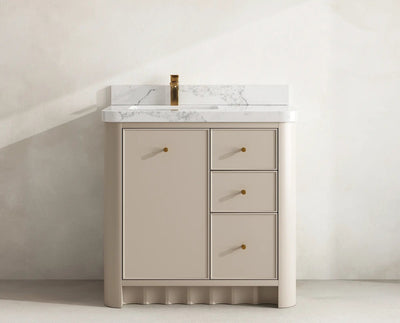 Orlando 36 in. W x 22 in. D Left Offset Sink Bathroom Vanity - Willow Bath and Vanity
