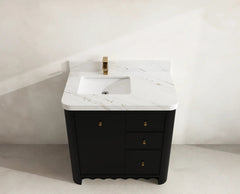 Orlando 36 in. W x 22 in. D Left Offset Sink Bathroom Vanity - photo 19