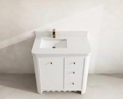 Orlando 36 in. W x 22 in. D Left Offset Sink Bathroom Vanity - Willow Bath and Vanity