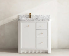 Orlando 36 in. W x 22 in. D Left Offset Sink Bathroom Vanity - photo 8