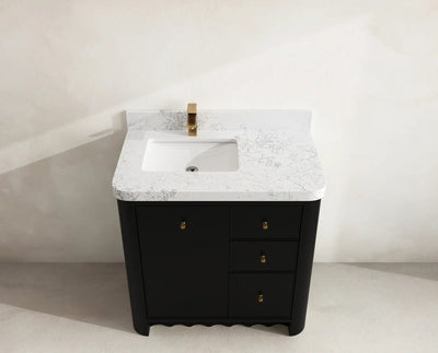 Orlando 36 in. W x 22 in. D Left Offset Sink Bathroom Vanity - Willow Bath and Vanity